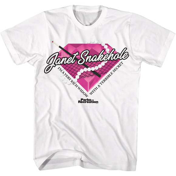 Janet Snakehole Parks And Recreation Tshirt - Picture 1 of 4